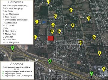 Terreno , Pilar · Lote 4400 m² en Pilar Km 54,5 Todos Los Servicios