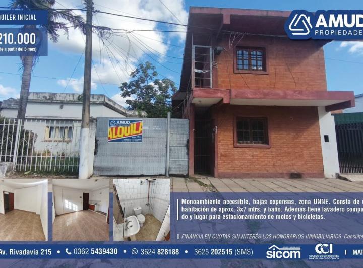 Departamento · 28m² · 1 Ambiente