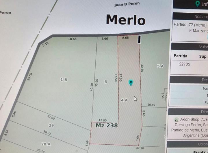 Terreno · 556m²
