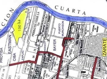 Campo · 1570000m² · Fraccion 157 Has Sobre Rio Parana en Zarate