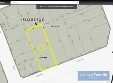TAV-TAV-5978_2 · Gran Lote de 1020 m² en 2da Rivadavia y Santa Rosa Ituzaingo