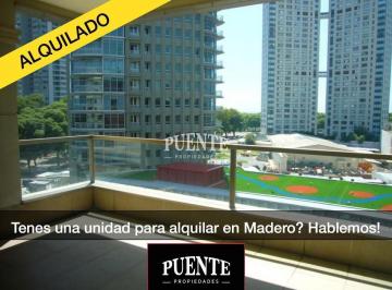 Departamento · 140m² · 4 Ambientes · 2 Cocheras · 3 Dorm. Dep. de Serv. C/ Cochera Doble y Baulera en Puerto Madero - con Renta