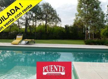 Casa · 400m² · 6 Ambientes · 3 Cocheras · St Thomas, 4 Dorm, Gran Parque, Pileta Climatizada. Venta con Renta
