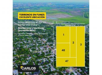 Terreno · 251m² · Terreno en Zona Urbana de Funes (Ver Descripción Precio por Lote)