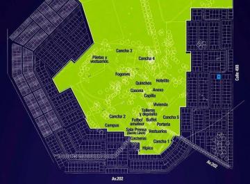 PUNTO CELESTE EN EL MAPA UBICA EL TERRENO · Terreno - Abasto