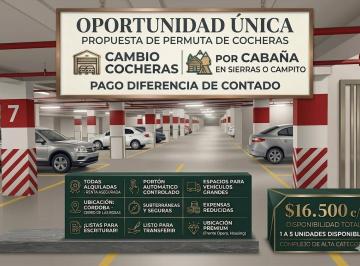 Garage de 1 ambiente, Córdoba · Vendo o Permuto X Casa D Campo o Campito en Las Sierras Pack Cocheras Alquiladas