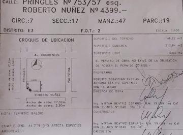Terreno · 147m² · Lote en Esquina, Apto 1350 m. Casi Corrientes