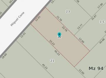 Terreno · 402m² · Lote de Terreno en Venta en Villa Luzuriaga