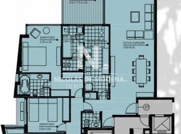 Foto1 · Miami Boulevard II de 3 Dorm. con Parrillero