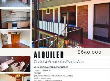 Casa de 5 ambientes, San Isidro · Villa Adelina Parque Cisneros Chalet 4 Ambientes Planta Alta