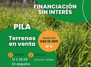 Terreno 301m² Venta Pila · ¡Lote en Esquina! Pila - Casco Urbano - Financiación Sin Interés