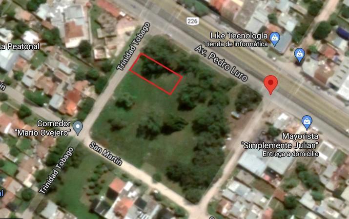 Lote sobre vereda par, 303m² — E3