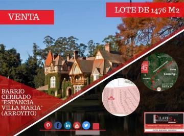 Terreno · 1476m² · Terreno - Estancia Villa Maria