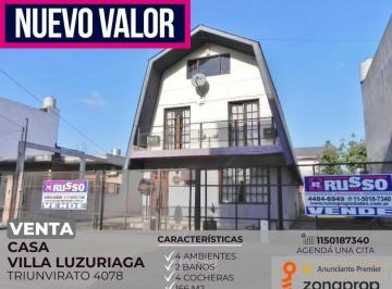 RUS-RUS-8269_2 · Venta Casa 4 Ambientes Villa Luzuriaga