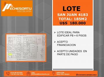 Terreno de 1 ambiente, Rosario · Local o Terreno Ideal Contructora - en Calle San Juan y Avellaneda
