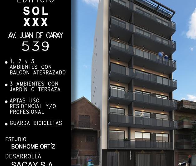 2 Ambientes a Estrenar con Balcón Aterrazado - San Telmo