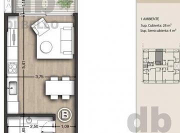Departamento · 28m² · 1 Ambiente · Vende Monoambiente en Pozo Zarate Centro