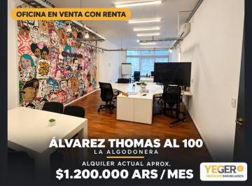 Oficina comercial · 60m² · Inmobiliaria Vende Oficina con Renta en La "Algodonera"