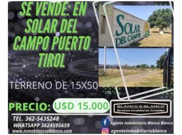 Terreno · 750m² · Se Vende: Solar del Campo Pto Tirol Bº Cerrado. Terreno 15x5