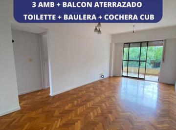 Departamento · 78m² · 3 Ambientes · 1 Cochera · 3 Amb C/tte, Cochera y Baulera, Amplio, Vista Panoramica