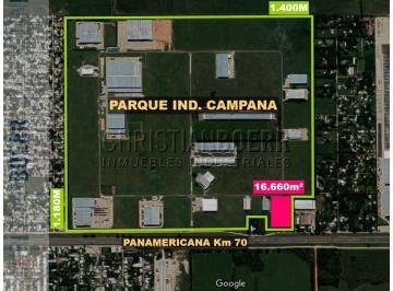 Terreno · 16660m² · Fraccion Industrial de 16.660 m² - 98 m Sobre Colectora - Parq