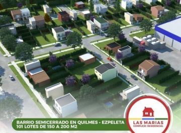 Terreno · 150m² · Lotes Barrio Semicerrado Muy Bueno Quilmes Ezpeleta