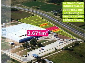 Terreno · 3671m² · 3671 m S/panam R Pilar Km 63 - Fracciones Industriales de 2.5