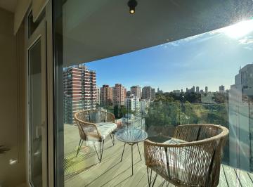 Departamento de 2 ambientes, Vicente López · Torre View - Alquiler - 2 Amb. Amoblado C/ Cochera en Piso Alto! Full Amenities!