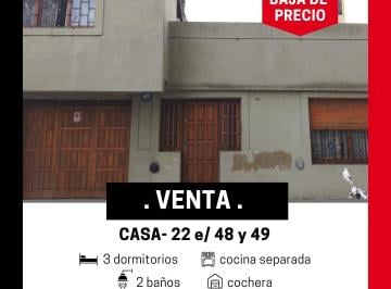 Casa de 5 ambientes, La Plata · Baja de Precio! Excelente Casa en Venta de 3 Dorm. - Gran Oportunidad!