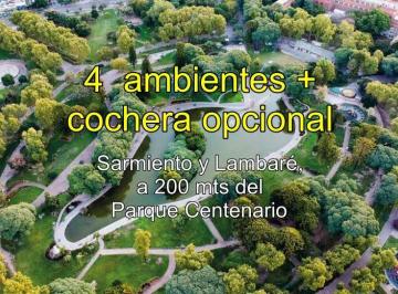 Departamento de 4 ambientes, Parque Centenario · 4 Ambientes + Cochera Opcional • Bajas Expensas
