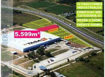 Terreno · 5594m² · 5.594 m S/panam R Pilar Km 63 - Fracciones Industriales de