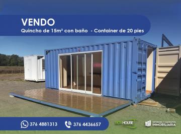 Campo · 15m² · Quincho de 15 m² con Baño - Container de 20 Pies
