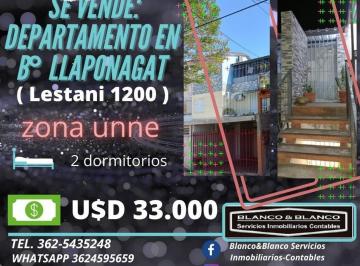 Departamento · 100m² · 3 Ambientes · Se Vende: B° Llaponagat Dpto. de 2 Dorm. Zona Unne