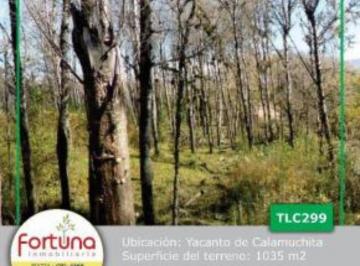 Terreno · 1314m² · Venta de Lotes en Yacanto de Calamuchita - Tlc0299
