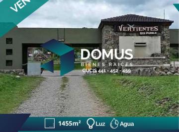Terreno · 1455m² · Venta de Terreno en Vertientes Eco Pueblo - Vaqueros