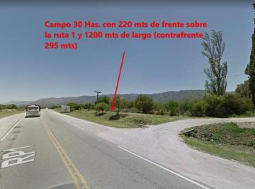 Campo · 60m² · 1 Ambiente · Campo 30 Has Ruta 1 - 2,5 Km de Piscu Yaco y 27 Km de Merlo