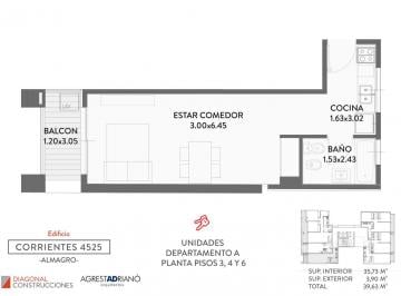 almagro-venta-departamento-1-ambiente · Departamento de 1 Ambiente en Venta en Almagro