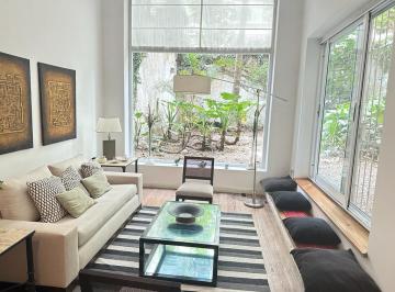 Departamento de 2 ambientes, Recoleta · Espectacular Loft con Patio y Vista a Jardín. Todo Incluido!