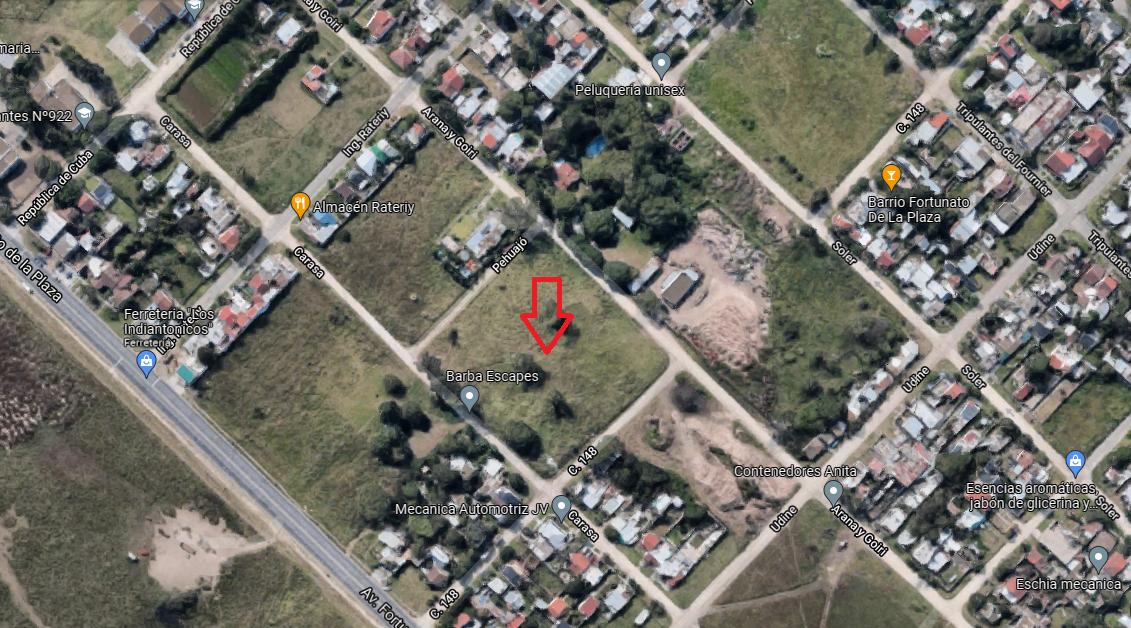 Lote de terreno en venta en barrio fortunato de la plaza