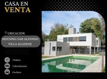 Casa de 7 ambientes, Villa Allende · Casa en Venta 3 Dorm. - Housing Cerrado "San Alfonso" Villa Allende
