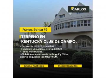 Terreno · 1452m² · Terreno en Kentucky Club de Campo