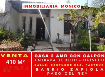 Casa · 200m² · 1 Dormitorio · 2 Cocheras · Venta Casa 2 Amb con Galpón en Paso del Rey Barrio Zapiola