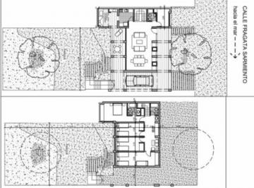 Plano · Alquilo Casa Pinamar Barrio Golf