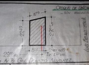 Terreno · 245m² · Lote en Venta de 245 m² Apto 1191 m² Vendibles, Ubicado en Caballito Sur
