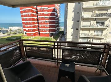 Balcon · Alquilo Depto 3 Ambientes con Cochera en Playa Grande, Apto Jovenes y Familias