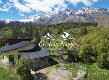 Casa · 185m² · 4 Ambientes · 1 Cochera · Chacra de 2has en Golondrinas, Lago Puelo (Fc - 74)