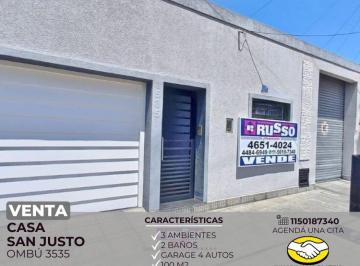 RUS-RUS-8899_2 · Venta Casa 3 Ambientes San Justo