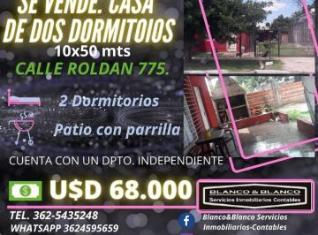 Casa · 500m² · 3 Ambientes · Se Vende: Roldan 775, Casa de 2 Dorm.