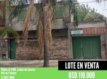 Terreno , Lomas de Zamora · Lote con Casa a Refaccionar de 445 m²