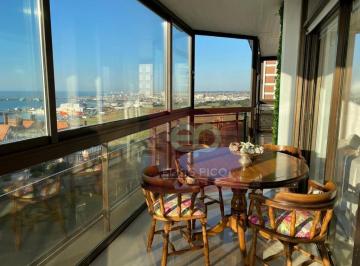 Departamento · 230m² · 3 Dormitorios · 2 Cocheras · Fabuloso Piso Frente Al Mar en Alquiler 4 Amb Playa Grande, Mdp